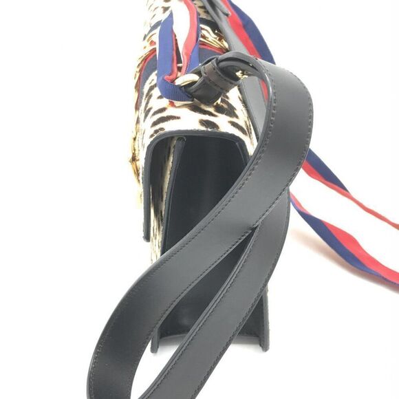 NWOT Gucci Sylvie Calfskin & Pony Hair Flap Bag - Picture 13 of 15